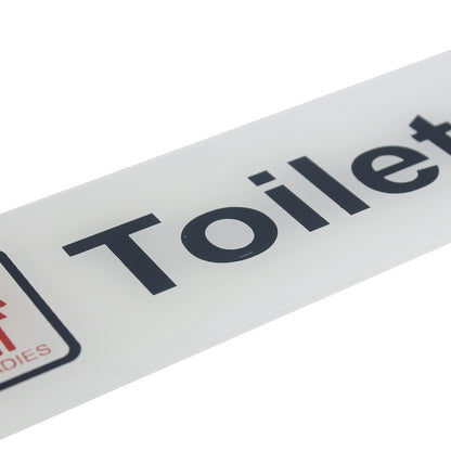 Gift To Love | Acrylic Sticker Ladies Toilets | Color : White | Code : SWLT