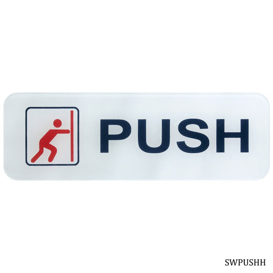 Gift To Love | Acrylic Sticker Push | Color : White | Size : Horizontal | Code : SWPUSHH