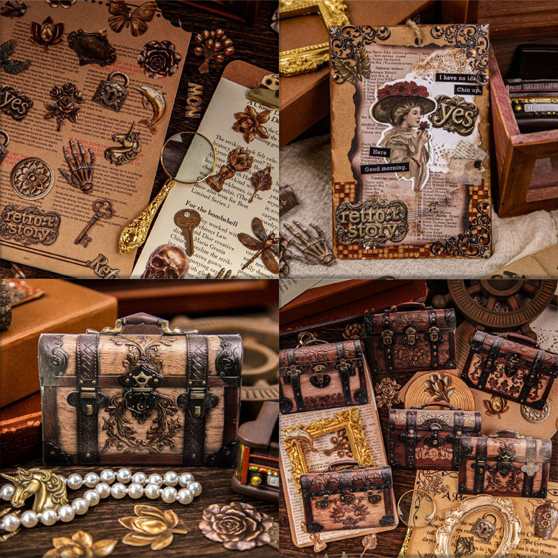 Gift To Love | Retro Story Object Sticker | Pcs : 25 Pc | Code : SZPJ045