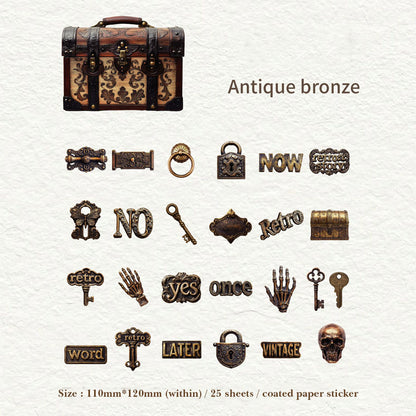 Gift To Love | Retro Story Object Sticker | Pcs : 25 Pc | Code : SZPJ046