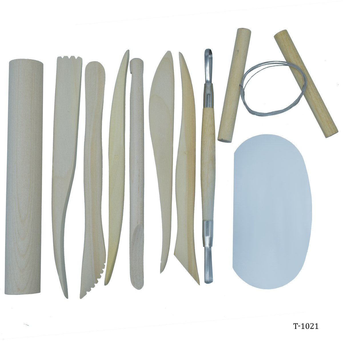 Gift To Love | Craft Clay Tool Wooden | Pcs : Set Of 10 Pcs | Code : T-1021
