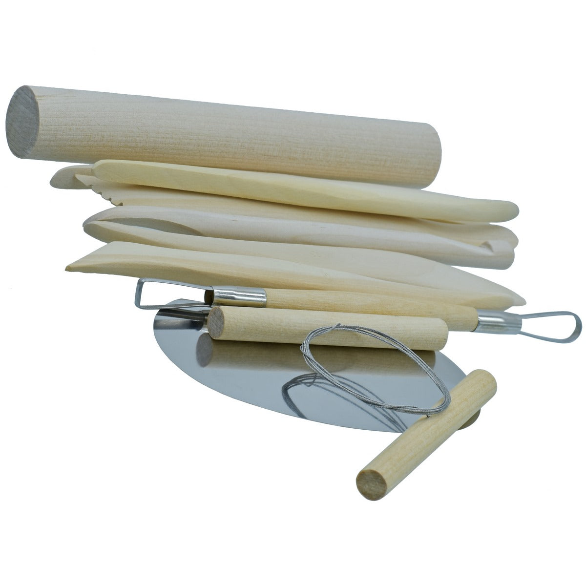 Gift To Love | Craft Clay Tool Wooden | Pcs : Set Of 10 Pcs | Code : T-1021