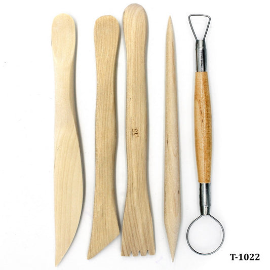 Gift To Love | Craft Art Tools Wooden | Pcs : Set Of 5 Pcs | Code : T-1022