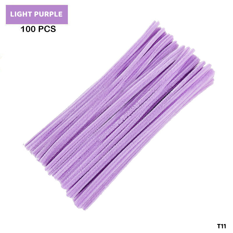 Craft Pipe Cleaner Plain (100 Pcs 1 Packet Purple)