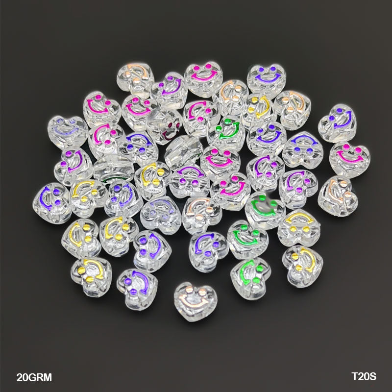 Gift To Love | Bracelet Beads Plastic | Pcs : 20 Gm | Code : T20S