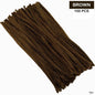 Gift To Love | Craft Pipe Cleaner | Color : Brown | Size : 7 Mm X 30 Cm | Pcs : 100 Pcs | Code : T21