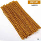 Gift To Love | Craft Pipe Cleaner | Color : Gold | Size : 7 Mm X 30 Cm | Pcs : 100 Pcs | Code : T26