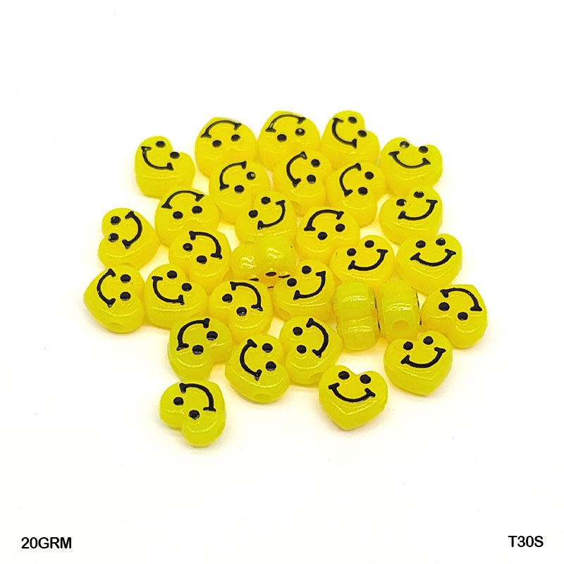 Gift To Love | Bracelet Beads Plastic | Pcs : 20 Gm | Code : T30S
