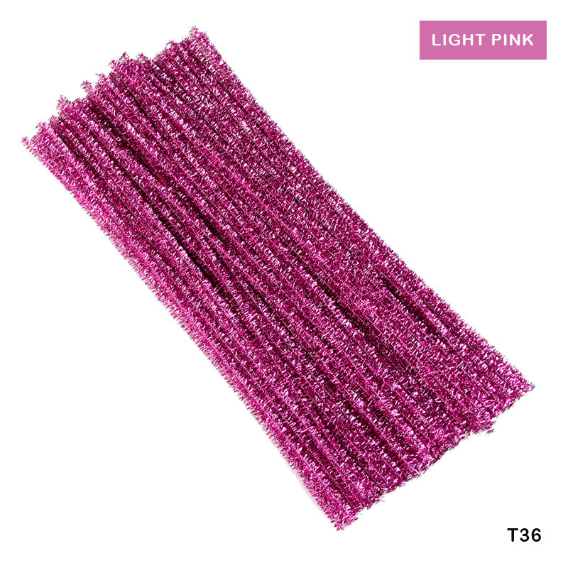 Gift To Love | Craft Pipe Cleaner | Color : Light Pink | Size : 7 Mm X 30 Cm | Pcs : 100 Pcs | Code : T36