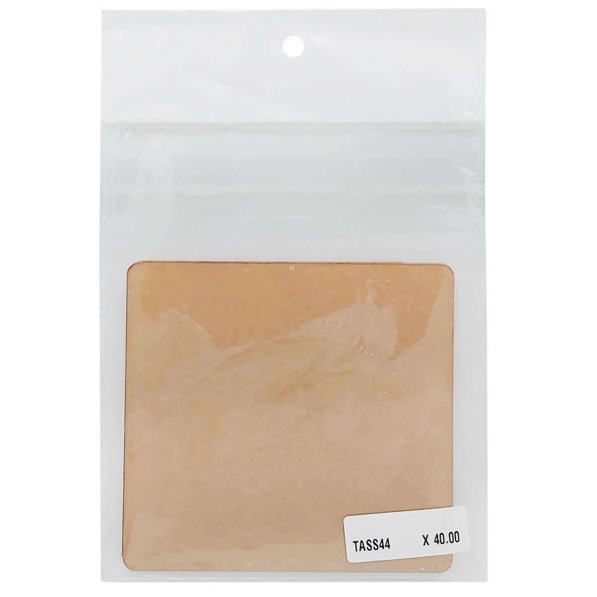Gift To Love | Acrylic Sheet Clear Square | Size : 4 Inch | Code : TASS44