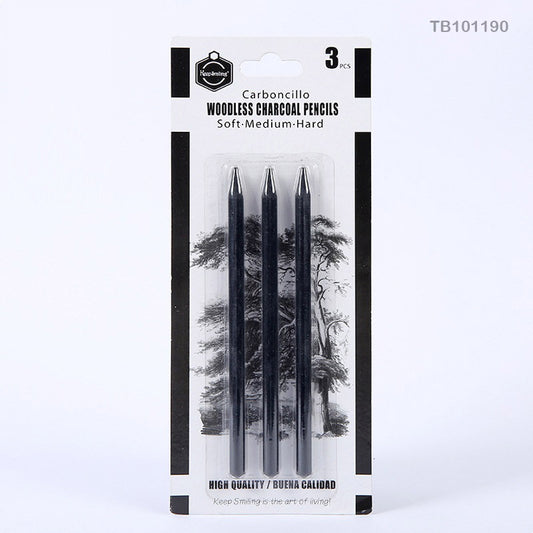 Gift To Love | Woodless Charcoal Pencils | Pcs : 3 Pc | Code : TB101190
