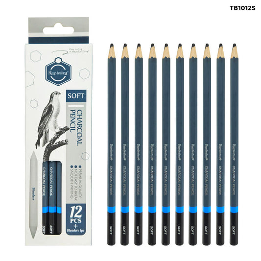 Gift To Love | Charcoal Pencils Soft | Pcs : 12 Pcs | Code : TB1012S