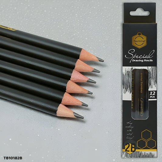 Gift To Love | 2B Special Drawing Pencil | Pcs : 12 Pcs | Code : TB10182B