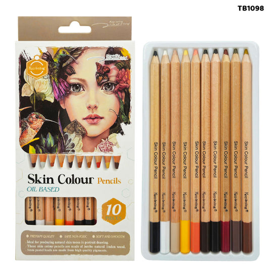 Gift To Love | Skin Color Oil Based Pencils | Pcs : 10 | Code : TB1098