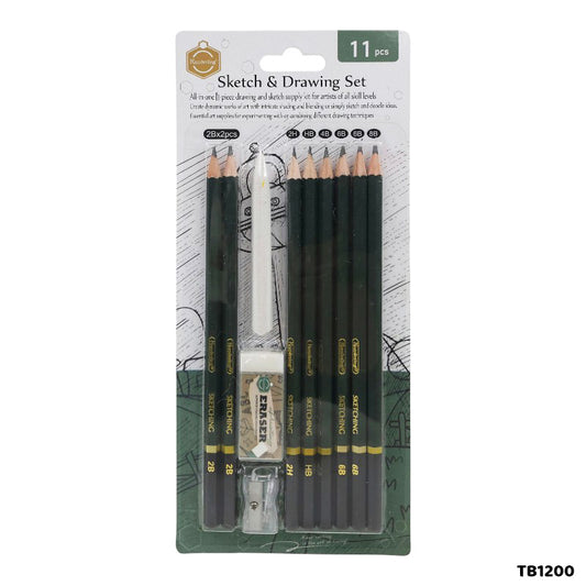 Gift To Love | Sketch And Drawing Set | Pcs : 11 Pc | Code : TB1200