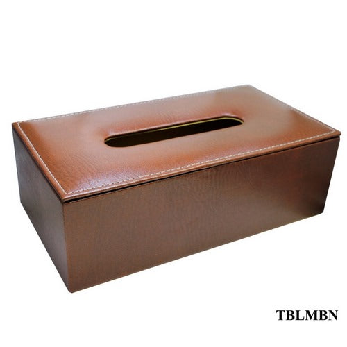 Gift To Love | Tissue Paper Holder PU Leather Medium Brown | Code : TBLMBN