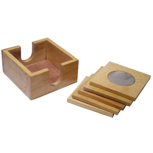 Gift To Love | Tea Coaster Wooden Square | Pcs : 6 Pcs Set | Code : TC1055S