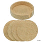 Gift To Love | Tea Coaster Cork Round With Stand | Pcs : 4 Pcs Set | Code : TCC400