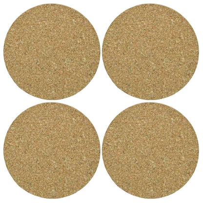 Gift To Love | Tea Coaster Cork Round With Stand | Pcs : 4 Pcs Set | Code : TCC400