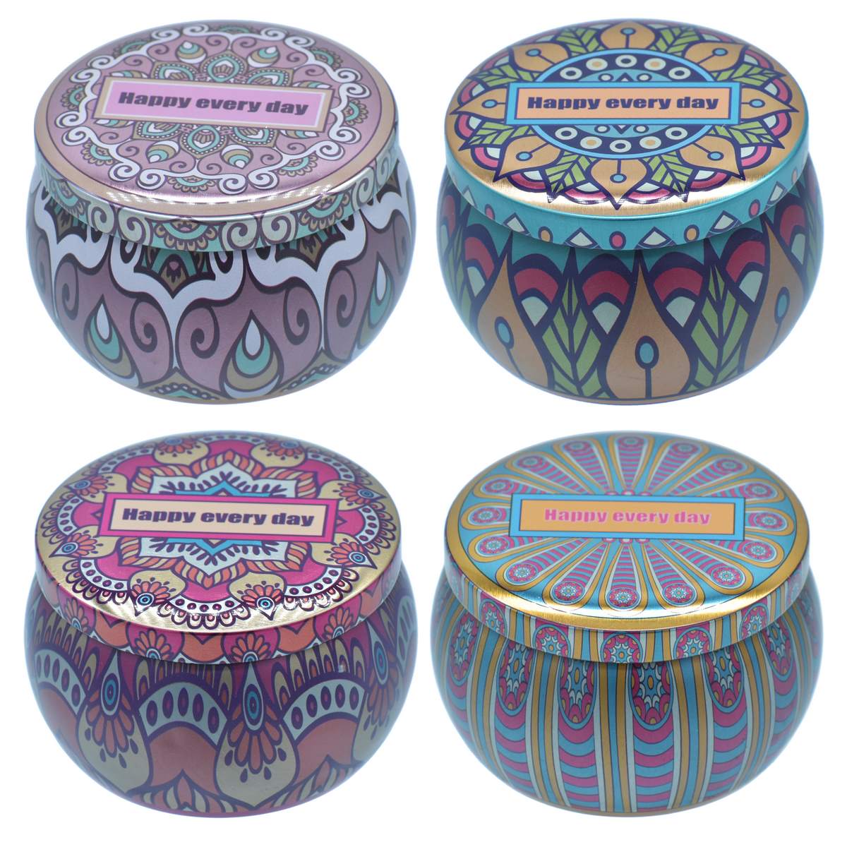 Gift To Love | Metal Tinbox Round | Size : Small | Code : TD-002