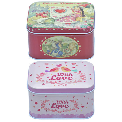 Gift To Love | Metal Tinbox Rectangle Medium | Code : TD-004