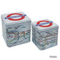 Gift To Love | Metal Tinbox Square | Pcs : 2 Pcs Set | Code : TD302
