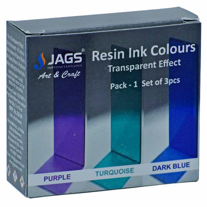 Gift To Love | Resin Ink Colours | Size : Transparent Effect | Pcs : Set Of 3 Pcs | Code : TDCPART-1