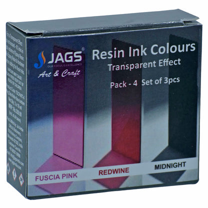 Gift To Love | Resin Ink Colours | Size : Transparent Effect | Pcs : Set Of 3 Pcs | Code : TDCPART-4
