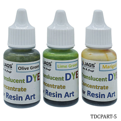 Gift To Love | Resin Ink Colours | Size : Transparent Effect | Pcs : Set Of 3 Pcs | Code : TDCPART-5
