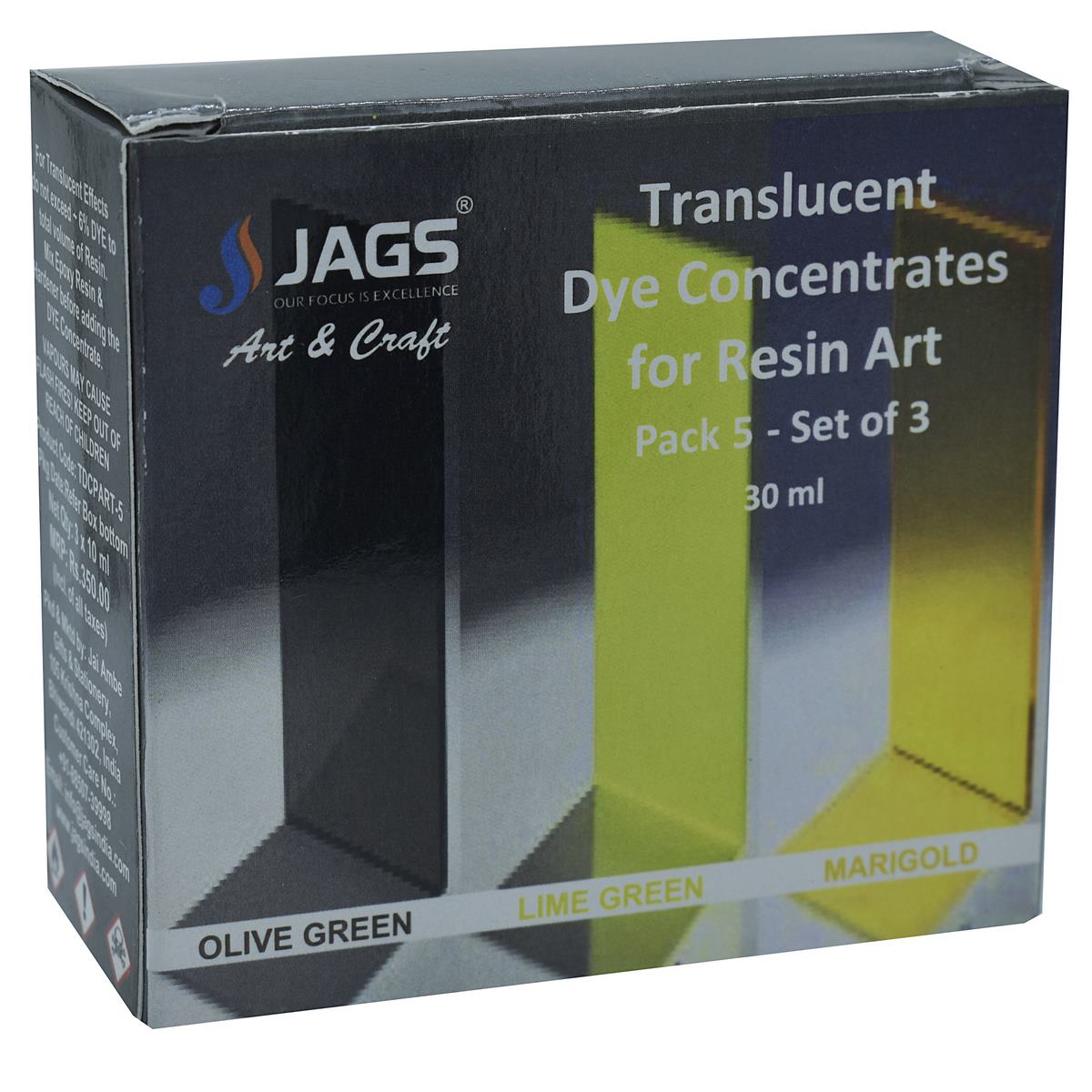 Gift To Love | Resin Ink Colours | Size : Transparent Effect | Pcs : Set Of 3 Pcs | Code : TDCPART-5