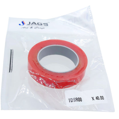 Gift To Love | Tape Double Sided | Color : Red | Size : 5 Mtr X 12 Mm | Code : TDSR00