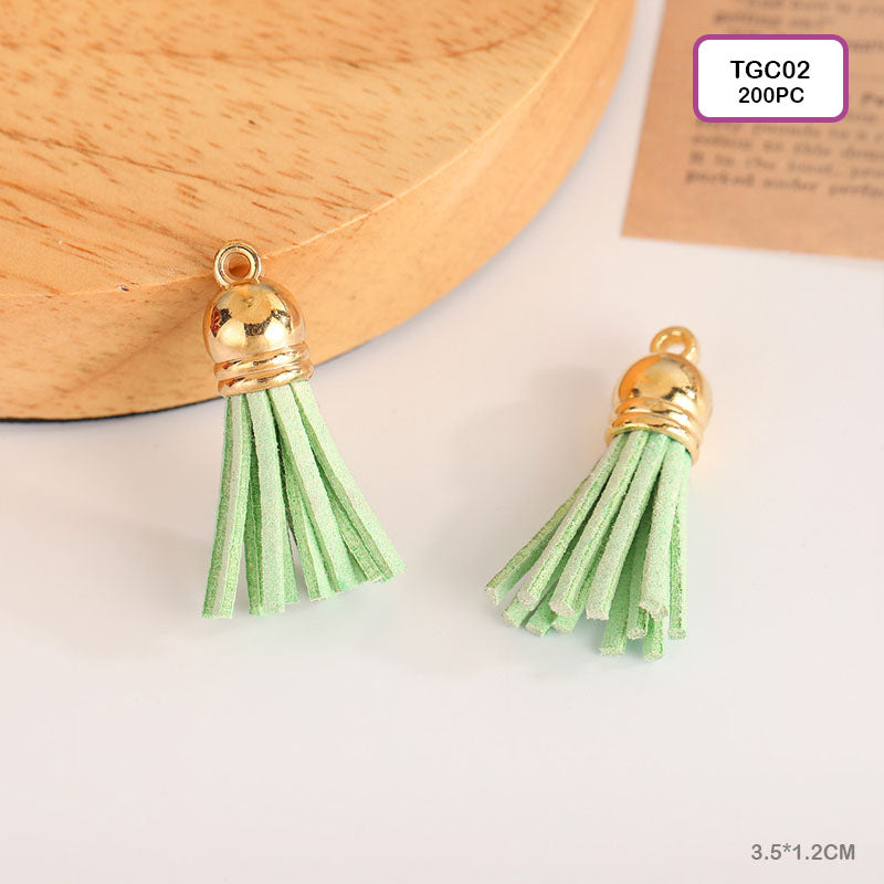 Gift To Love | Tassel Jewellery Making | Color : Gold | Pcs : 200 Pcs | Code : TGC02
