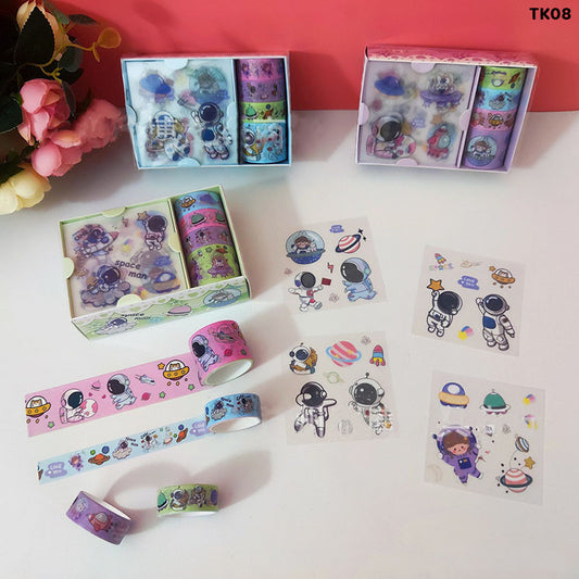 Gift To Love | Sticker N Tape Set Space | Code : TK08