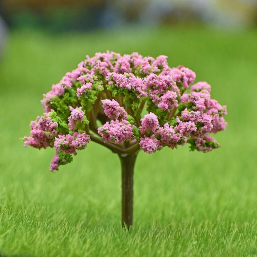 Gift To Love | Artificial Miniature Green & Pink Tree 1pc | Code : TL-40GBPK