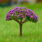Gift To Love | Artificial Miniature Green & Purple Tree 1pc | Code : TL-40GPE