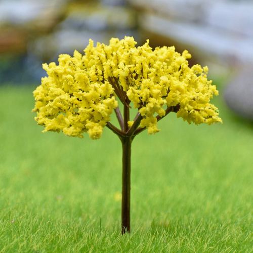 Gift To Love | Artificial Miniature yellow Colour tree 1pc | Code : TL-75YW