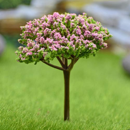 Gift To Love | Artificial Miniature Tree 1 Pcs Green & Baby Pink | Code : TL-90GBPK