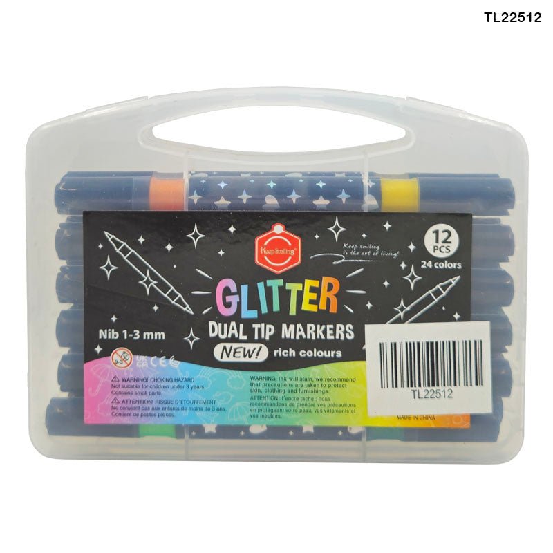 Tl22512 Glitter Dual Tip Markers