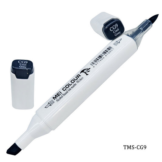 Gift To Love | Touch Marker Soft 2 In 1 Pen | Color : Cool Grey | Code : TMS-CG9
