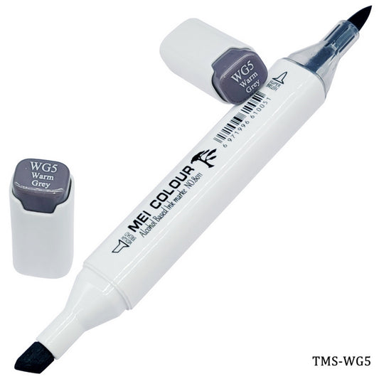 Gift To Love | Touch Marker Soft 2 In 1 Pen | Color : Warm Grey | Code : TMS-WG5