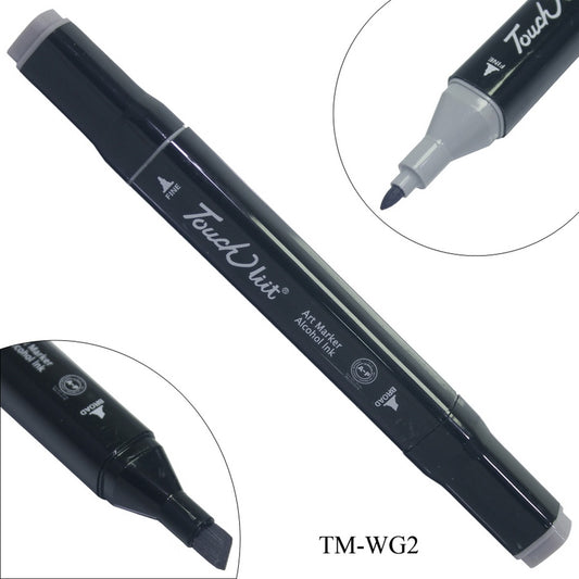 Gift To Love | Touch Marker 2In1 Pen | Color : Warm Grey | Code : TMWG2
