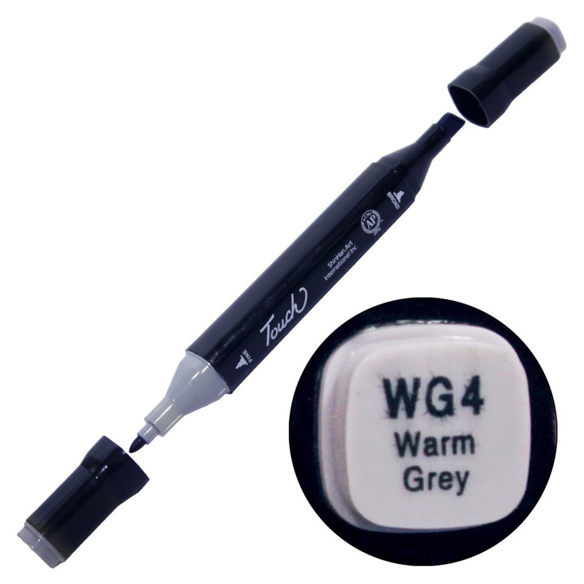 Gift To Love | Touch Marker 2In1 Pen | Color : Warm Grey | Code : TMWG4
