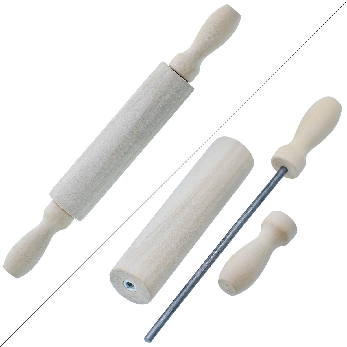 Gift To Love | Craft Tool Wooden Roller | Size : 20 Cm | Code : TN-104B