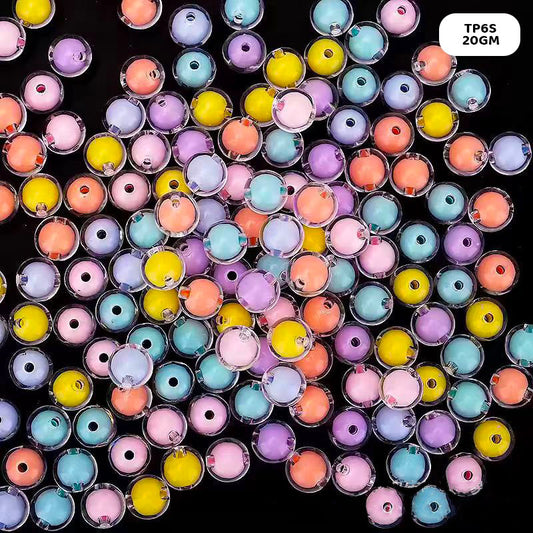 Gift To Love | Craft Beads Plastic | Pcs : 20 Gm | Code : TP6S