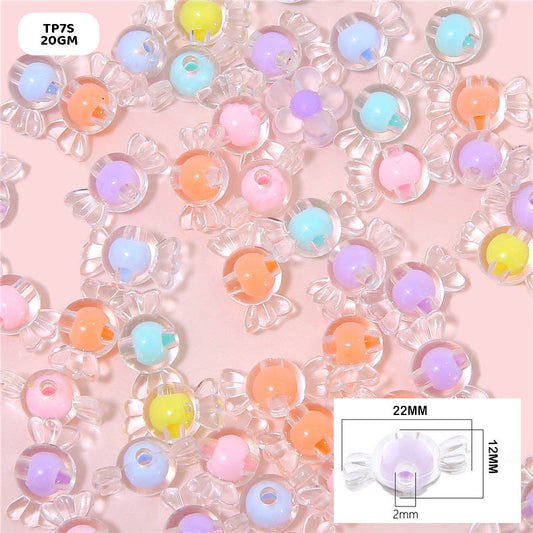 Gift To Love | Craft Beads Plastic | Pcs : 20 Gm | Code : TP7S