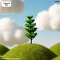 Gift To Love | Tree Miniature | Size : 10 Cm | Pcs : 2 Pcs | Code : TRE44D