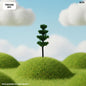 Gift To Love | Tree Miniature | Size : 6 Cm | Pcs : 3 Pcs | Code : TRE45B
