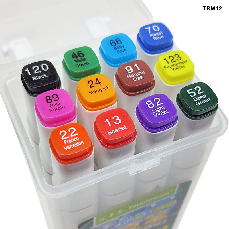 Gift To Love | Touch Room Marker Set | Pcs : 12 Color Box | Code : TRM12