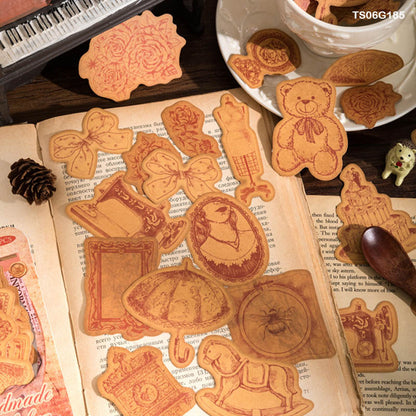 Gift To Love | Candy Poetry Retro Paper Cutout | Pcs : 40 Pcs | Code : TS06G185