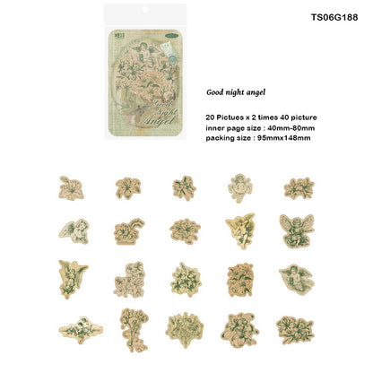 Gift To Love | Candy Poetry Retro Paper Cutout | Pcs : 40 Pcs | Code : TS06G188